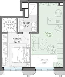 1-BD Apartment Sale, 67.7 sq. m. at Tishinskiy bulvar, Gruzinsky Val Street, 10, Moscow, Russia #2