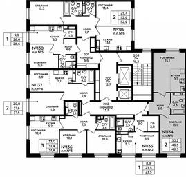 1-BD Apartment Sale, 46.6 sq. m. at Eko Bunino, prospekt Kuprina, 34к1, Sosenskoye Settlement, Moscow, Russia #2