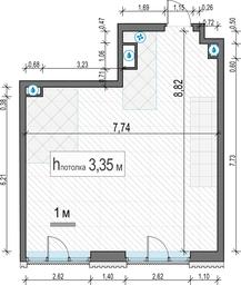 1-BD Apartment Sale, 56.2平方米 at Tishinskiy bulvar, Gruzinsky Val Street, 10, Moscow, Russia #2 1-BD Apartment Sale, 56.2平方米 at Tishinskiy bulvar, Gruzinsky Val Street, 10, Moscow, Russia #2