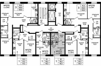 Apartment Sale, 18 sq. m. at Eko Bunino, prospekt Kuprina, 34к1, Sosenskoye Settlement, Moscow, Russia #3