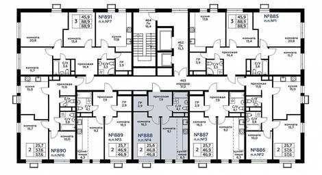 1-BD Apartment Sale, 47平方米 at Veresk, 3rd Khoroshyovskaya Street, вл19с3к1, Moscow, Russia #2 1-BD Apartment Sale, 47平方米 at Veresk, 3rd Khoroshyovskaya Street, вл19с3к1, Moscow, Russia #2
