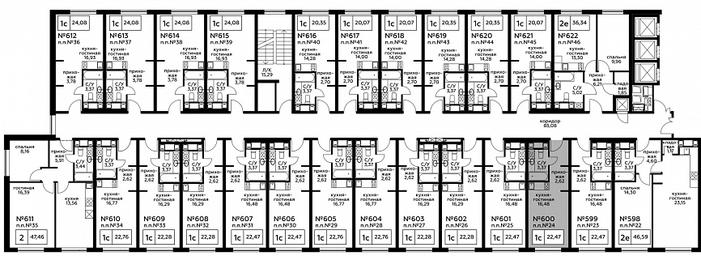 Apartment Sale, 22.57 sq. m. at Perets, Pyatnitskoye Highway, 58, Moscow, Russia #3