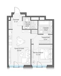 1-BD Apartment Sale, 60.7 sq. m. at Tishinskiy bulvar, Gruzinsky Val Street, 10, Moscow, Russia #3