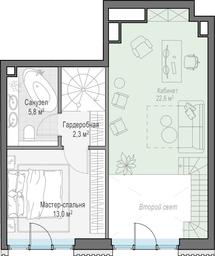 1-BD Apartment Sale, 77.3 sq. m. at Tishinskiy bulvar, Gruzinsky Val Street, 10, Moscow, Russia #2 1-BD Apartment Sale, 77.3 sq. m. at Tishinskiy bulvar, Gruzinsky Val Street, 10, Moscow, Russia #2