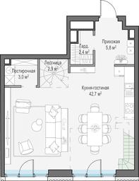 1-BD Apartment Sale, 77.3 sq. m. at Tishinskiy bulvar, Gruzinsky Val Street, 10, Moscow, Russia #3 1-BD Apartment Sale, 77.3 sq. m. at Tishinskiy bulvar, Gruzinsky Val Street, 10, Moscow, Russia #3