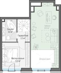 1-BD Apartment Sale, 77.3 sq. m. at Tishinskiy bulvar, Gruzinsky Val Street, 10, Moscow, Russia #2 1-BD Apartment Sale, 77.3 sq. m. at Tishinskiy bulvar, Gruzinsky Val Street, 10, Moscow, Russia #2
