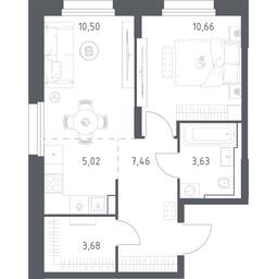 Apartment Sale, 40.95 sq. m. at Kvartal Strogino, zhiloy kompleks Kvartal Strogino, Krasnogorsk, Moscow Region, Russia #4