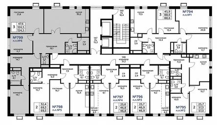 2-BD Apartment Sale, 124.9 sq. m. at Veresk, 3rd Khoroshyovskaya Street, вл19с3к1, Moscow, Russia #2 2-BD Apartment Sale, 124.9 sq. m. at Veresk, 3rd Khoroshyovskaya Street, вл19с3к1, Moscow, Russia #2