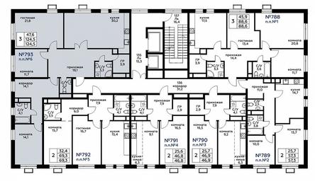 2-BD Apartment Sale, 124.5平方米 at Veresk, 3rd Khoroshyovskaya Street, вл19с3к1, Moscow, Russia #2 2-BD Apartment Sale, 124.5平方米 at Veresk, 3rd Khoroshyovskaya Street, вл19с3к1, Moscow, Russia #2