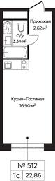 Apartment Sale, 22.86平方米 at Perets, Pyatnitskoye Highway, 58, Moscow, Russia #4
