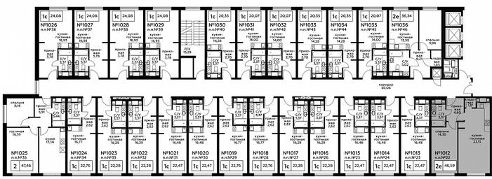 2-BD Apartment Sale, 46.57 sq. m. at Perets, Pyatnitskoye Highway, 58, Moscow, Russia #3