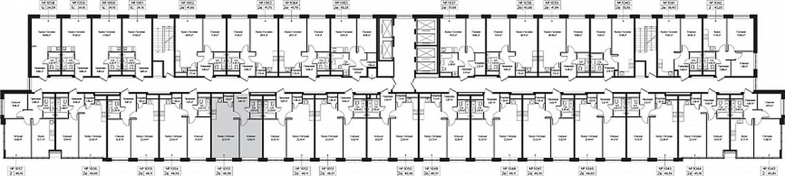2-BD Apartment Sale, 46.38平方米 at Perets, Pyatnitskoye Highway, 58, Moscow, Russia #3
