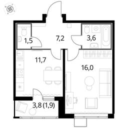 1-BD Apartment Sale, 41.9 sq. m. at Pervyi Lermontovskiy, zhiloy kompleks 1-y Lermontovskiy, Lyubertsy, Moscow Region, Russia #3 1-BD Apartment Sale, 41.9 sq. m. at Pervyi Lermontovskiy, zhiloy kompleks 1-y Lermontovskiy, Lyubertsy, Moscow Region, Russia #3