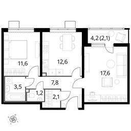 2-BD Apartment Sale, 58.5平方米 at Pervyi Lermontovskiy, zhiloy kompleks 1-y Lermontovskiy, Lyubertsy, Moscow Region, Russia #3 2-BD Apartment Sale, 58.5平方米 at Pervyi Lermontovskiy, zhiloy kompleks 1-y Lermontovskiy, Lyubertsy, Moscow Region, Russia #3
