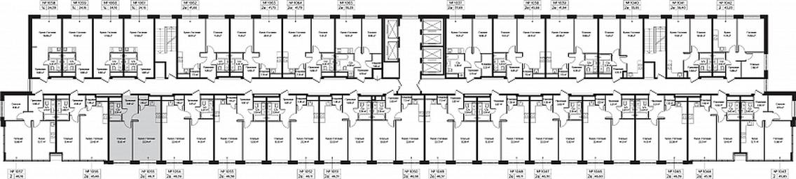 2-BD Apartment Sale, 46.11平方米 at Perets, Pyatnitskoye Highway, 58, Moscow, Russia #3 2-BD Apartment Sale, 46.11平方米 at Perets, Pyatnitskoye Highway, 58, Moscow, Russia #3