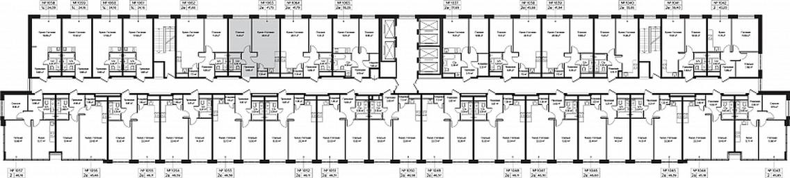 2-BD Apartment Sale, 41.75平方米 at Perets, Pyatnitskoye Highway, 58, Moscow, Russia #3