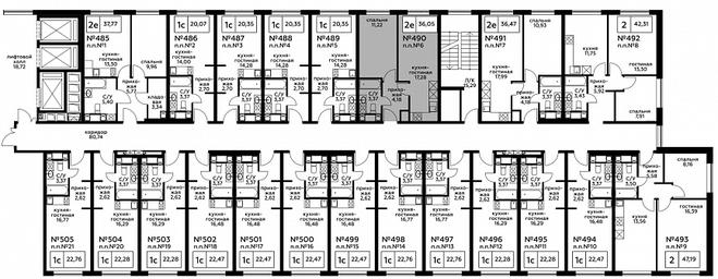2-BD Apartment Sale, 35.95平方米 at Perets, Pyatnitskoye Highway, 58, Moscow, Russia #3