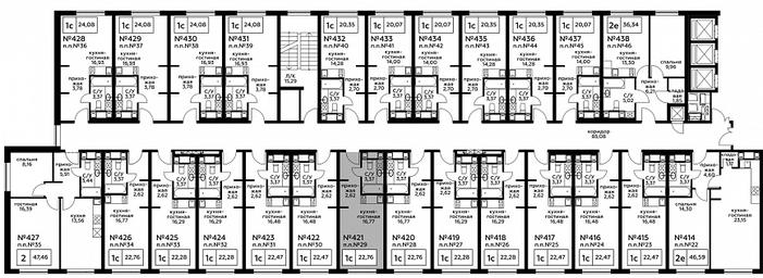 Apartment Sale, 22.86平方米 at Perets, Pyatnitskoye Highway, 58, Moscow, Russia #3