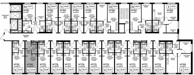 Apartment Sale, 22.38 sq. m. at Perets, Pyatnitskoye Highway, 58, Moscow, Russia #3