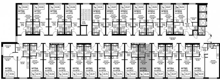 Apartment Sale, 22.38平方米 at Perets, Pyatnitskoye Highway, 58, Moscow, Russia #3
