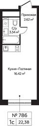 Apartment Sale, 22.38平方米 at Perets, Pyatnitskoye Highway, 58, Moscow, Russia #4