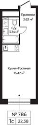 Apartment Sale, 22.38 sq. m. at Perets, Pyatnitskoye Highway, 58, Moscow, Russia #4