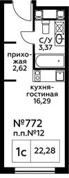 Apartment Sale, 22.38平方米 at Perets, Pyatnitskoye Highway, 58, Moscow, Russia #2 Apartment Sale, 22.38平方米 at Perets, Pyatnitskoye Highway, 58, Moscow, Russia #2
