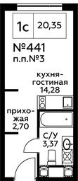 Продажа квартиры, 20,46 м² в ЖК «Перец», Пятницкое шоссе, 58, Москва, Россия #2