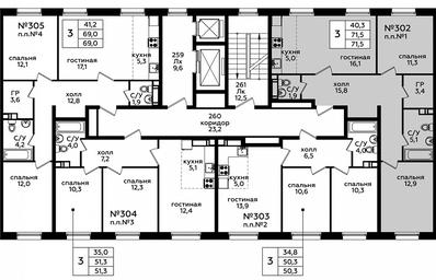 2-BD Apartment Sale, 71 sq. m. at Eko Bunino, prospekt Kuprina, 34к1, Sosenskoye Settlement, Moscow, Russia #2