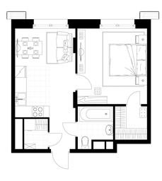 Apartment Sale, 41.2 sq. m. at Rezidentsii Skolkovo, Kashtanovaya ulitsa, 1, rabochiy posyolok Zarechye, Odintsovskiy City District, Moscow Region, Russia #4