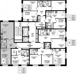 1-BD Apartment Sale, 46 sq. m. at Eko Bunino, prospekt Kuprina, 34к1, Sosenskoye Settlement, Moscow, Russia #2 1-BD Apartment Sale, 46 sq. m. at Eko Bunino, prospekt Kuprina, 34к1, Sosenskoye Settlement, Moscow, Russia #2
