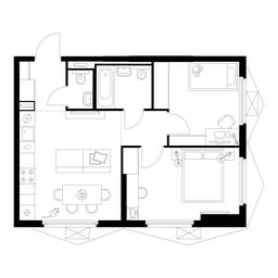 2-BD Apartment Sale, 50.03 sq. m. at Businovskiy Park, Izhorskaya Street, 6с5, Moscow, Russia #3