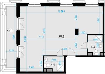 2-BD Apartment Sale, 90.9 sq. m. at Wellton SPA Residence, Salyama Adilya Street, 2А, Moscow, Russia #3