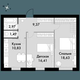2-BD Apartment Sale, 59.5平方米 at Park Aprel, ulitsa Park Aprel, 1, Aprelevka, Naro-Fominskiy City District, Moscow Region, Russia #2 2-BD Apartment Sale, 59.5平方米 at Park Aprel, ulitsa Park Aprel, 1, Aprelevka, Naro-Fominskiy City District, Moscow Region, Russia #2
