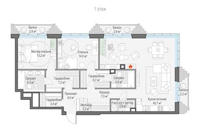3-BD Apartment Sale, 163.6 sq. m. at Tishinskiy bulvar, Gruzinsky Val Street, 10, Moscow, Russia #3 3-BD Apartment Sale, 163.6 sq. m. at Tishinskiy bulvar, Gruzinsky Val Street, 10, Moscow, Russia #3