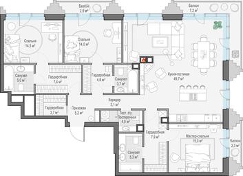 Продажа 2-комн. квартиры, 146 м² в ЖК «Квартал «Тишинский бульвар»», улица Грузинский Вал, 10, Москва, Россия #2 Продажа 2-комн. квартиры, 146 м² в ЖК «Квартал «Тишинский бульвар»», улица Грузинский Вал, 10, Москва, Россия #2