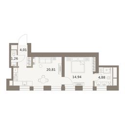 1-BD Apartment Sale, 45.9平方米 at The Five, 5th Donskoy Drive, вл21к6, Moscow, Russia #4