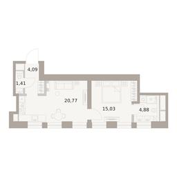 1-BD Apartment Sale, 46.18平方米 at The Five, 5th Donskoy Drive, вл21к6, Moscow, Russia #3 1-BD Apartment Sale, 46.18平方米 at The Five, 5th Donskoy Drive, вл21к6, Moscow, Russia #3