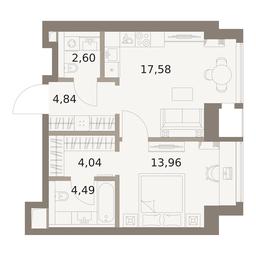 1-BD Apartment Sale, 47.51平方米 at The Five, 5th Donskoy Drive, вл21к6, Moscow, Russia #4