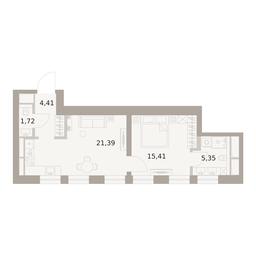 1-BD Apartment Sale, 48.28平方米 at The Five, 5th Donskoy Drive, вл21к6, Moscow, Russia #3