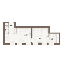 1-BD Apartment Sale, 48.28平方米 at The Five, 5th Donskoy Drive, вл21к6, Moscow, Russia #2