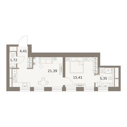 1-BD Apartment Sale, 48.28平方米 at The Five, 5th Donskoy Drive, вл21к6, Moscow, Russia #4