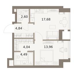 1-BD Apartment Sale, 47.61平方米 at The Five, 5th Donskoy Drive, вл21к6, Moscow, Russia #4