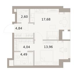 1-BD Apartment Sale, 47.61平方米 at The Five, 5th Donskoy Drive, вл21к6, Moscow, Russia #3