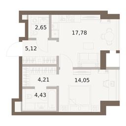 1-BD Apartment Sale, 48.24平方米 at The Five, 5th Donskoy Drive, вл21к6, Moscow, Russia #2 1-BD Apartment Sale, 48.24平方米 at The Five, 5th Donskoy Drive, вл21к6, Moscow, Russia #2