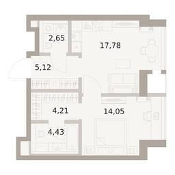 1-BD Apartment Sale, 48.24平方米 at The Five, 5th Donskoy Drive, вл21к6, Moscow, Russia #3 1-BD Apartment Sale, 48.24平方米 at The Five, 5th Donskoy Drive, вл21к6, Moscow, Russia #3