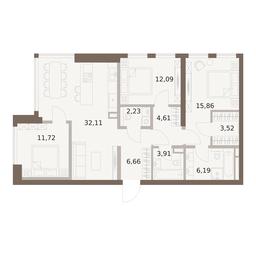3-BD Apartment Sale, 98.9平方米 at The Five, 5th Donskoy Drive, вл21к6, Moscow, Russia #2 3-BD Apartment Sale, 98.9平方米 at The Five, 5th Donskoy Drive, вл21к6, Moscow, Russia #2