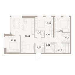 3-BD Apartment Sale, 98.9平方米 at The Five, 5th Donskoy Drive, вл21к6, Moscow, Russia #3 3-BD Apartment Sale, 98.9平方米 at The Five, 5th Donskoy Drive, вл21к6, Moscow, Russia #3