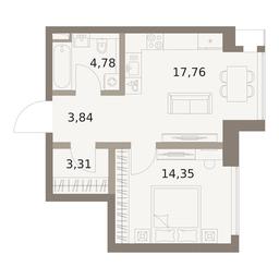 1-BD Apartment Sale, 44.04平方米 at The Five, 5th Donskoy Drive, вл21к6, Moscow, Russia #4