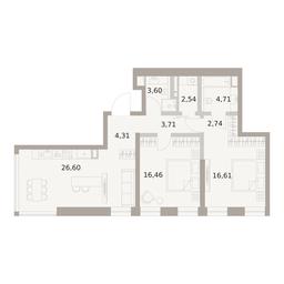 2-BD Apartment Sale, 81.28平方米 at The Five, 5th Donskoy Drive, вл21к6, Moscow, Russia #3 2-BD Apartment Sale, 81.28平方米 at The Five, 5th Donskoy Drive, вл21к6, Moscow, Russia #3